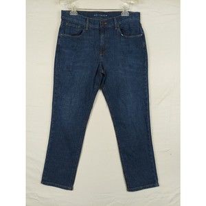Mott & Bow Jeans Womens 31x28 Blue Boyfriend Slim Med Wash Casual Stretch Ladies